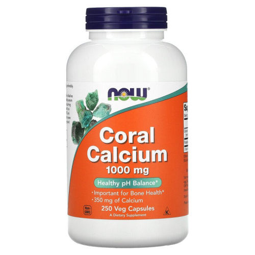 Coral Calcium 1000 мг (Кальций) 250 вег капсул (Now Foods)