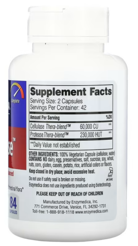 Candidase (Кандидаза) 84 капсулы (Enzymedica) фото 3