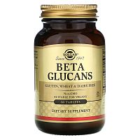 Beta Glucans (Бета глюканы) 60 таблеток (Solgar) срок 05/23