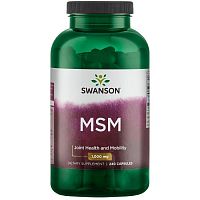 MSM 1000 mg (Метилсульфонилметан 1000 мг) 240 капсул (Swanson)