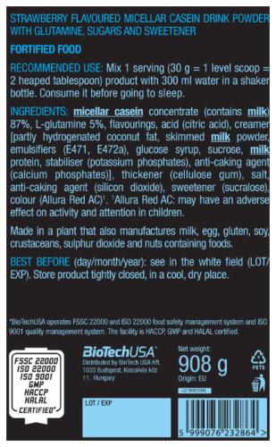 Micellar Casein 908 гр (BioTech) фото 2