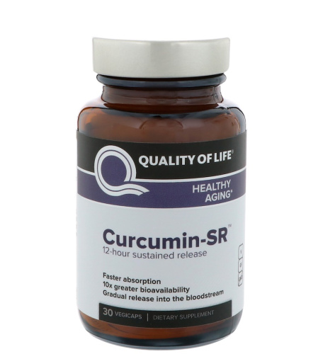 Curcumin-SR (Куркумин) 500 мг 30 капсул (Quality of Life Labs)