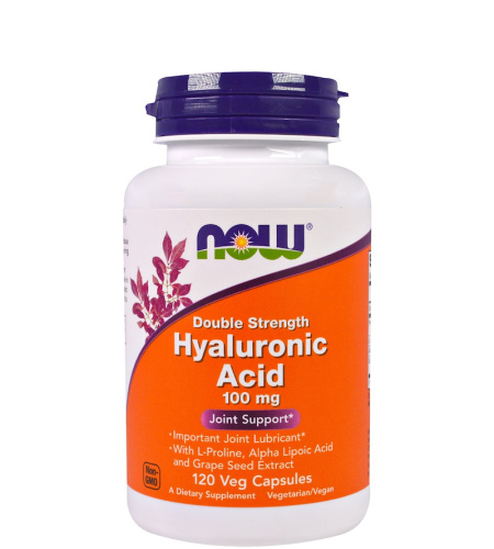 Hyaluronic Acid 100 mg - 120 капсул (Now Foods) срок 09.21