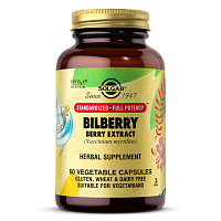 Bilberry Berry Extract (Экстракт Ягод Черники) 60 вегетарианских капсул (Solgar)