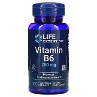 Vitamin B6 250 мг (витамин B6) 100 капсул (Life Extension) срок 05/2023