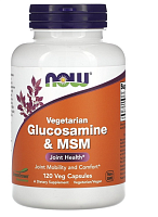 Glucosamine & MSM 120 вег капсул (Now Foods)