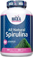 All Natural Spirulina 500 mg срок 02.2024 (Спирулина 500 мг) 100 таб (Haya Labs) 