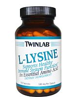 L-Lysine (L-Лизин) 500 mg - 100 капсул (Twinlab)
