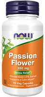 Passion Flower 350 mg (Пассифлора 350 мг) 90 вег капсул (Now Foods)