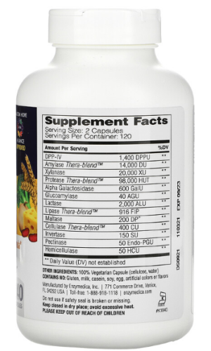 Enzymedica Digest Spectrum™ 240 капсул фото 2