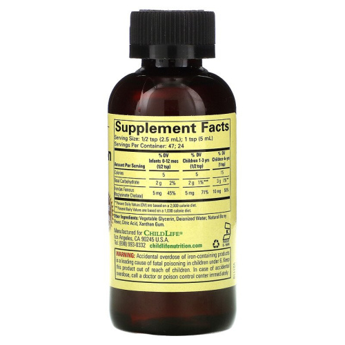 Liquid Iron (Жидкое Железо для Детей) 118 мл (Child Life) фото 2