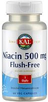 Niacin Flush Free 500 мг (Ниацин) 60 вег капсул (KAL)