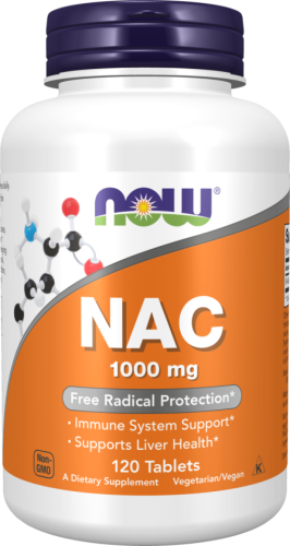 NAC 1000 мг (N-Ацетил L-цистеин) 120 таблеток (Now Foods)