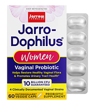 Jarro-Dophilus Women 10 Billion CFU (вагинальный пробиотик) 60 растительных капсул (Jarrow Formulas)