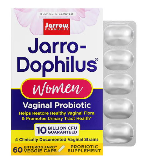 Jarro-Dophilus Women 10 Billion CFU (вагинальный пробиотик) 60 растительных капсул (Jarrow Formulas)