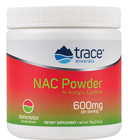 NAC Powder 600 мг (N-ацетилцистеин порошок) 75 гр (Trace Minerals)