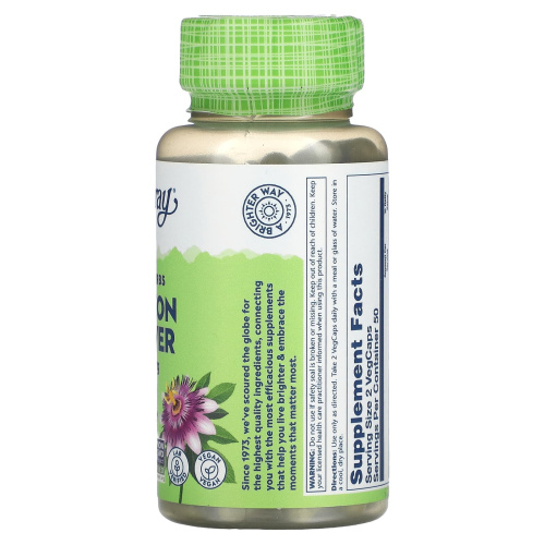 Passion Flower 700 mg (Пассифлора 700 мг) 100 вег капсул (Solaray) фото 7