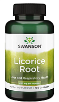 Licorice Root (Корень солодки) 450 мг 100 капсул (Swanson)