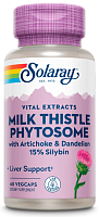 Milk Thistle Phytosome 200 mg срок 06.2025 with Artichoke & Dandelion 60 вег капсул (Solaray)