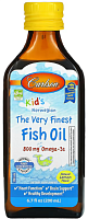 Kid's The Very Finest Fish Oil (самый лучший рыбий жир для детей) 800 мг 200 мл (Carlson)