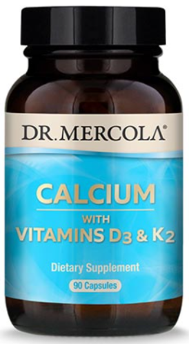 Calcium with Vitamins D3 & K2 (Кальций с витаминами D3 и К2) 90 капсул (Dr. Mercola)