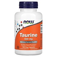Taurine 500 мг (Таурин) 100 капсул (Now Foods)