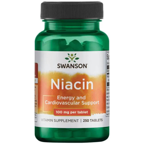 Niacin B3 100 mg (Ниацин Витамин Б-3) 250 таблеток (Swanson)