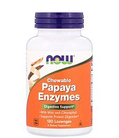 Papaya Enzymes (Жевательные Ферменты Папайи) 180 пастилок (Now Foods)