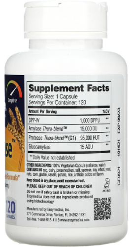 GlutenEase™ 120 капсул (Enzymedica) фото 2