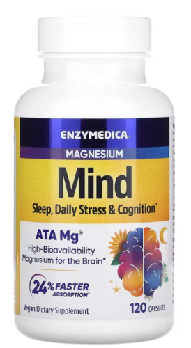 Magnesium Mind (Magnesium Acetyl Taurinate 350 mg) Ацетилтаурината Магния 350 мг 120 капс Enzymedica фото 2