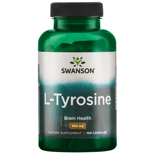 L-Tyrosine 500 мг (L-Тирозин) 100 капсул (Swanson)