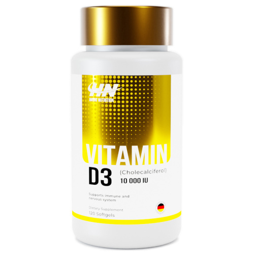 Vitamin D3 10000 МЕ (Витамин Д3) 120 капсул (Hayat Nutrition)