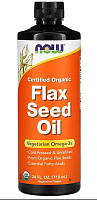 Flax Seed Oil (Льняное Масло) 710 мл (Now Foods) срок 10.22