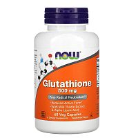 Glutathione 500 мг (Глутатион) 60 вег капсул (Now Foods)
