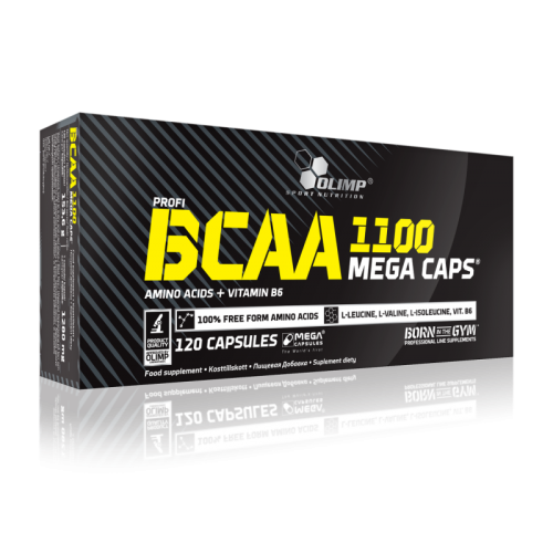 BCAA Mega-Caps 1100 мг 120 капсул (Olimp) Поврежденная упаковка