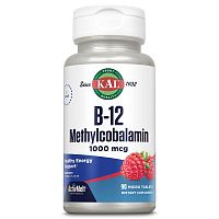 B-12 Methylcobalamin 1000 мкг (Б-12 Метилкобаламин) 90 леденцов (KAL)