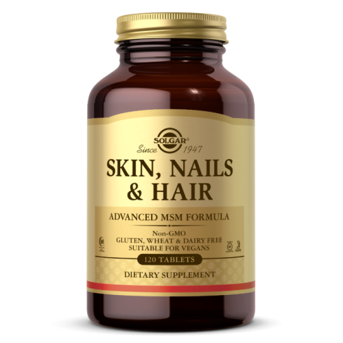 Skin, Nails & Hair Advanced MSM Formula 120 таблеток (Solgar)