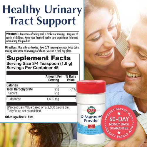 D-Mannose Powder 1600 мг (Порошок Д-Манноза) 72 грамма (KAL) фото 2