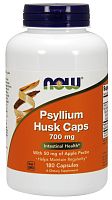 Psyllium Husk Caps 700 мг (Оболочка семян подорожника) 180 капсул (Now Foods)
