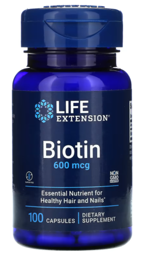 Biotin 600 мкг (Биотин) 100 капс (Life Extension)