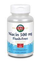 Niacin Flush Free 500 мг (Ниацин) 120 вег капсул (KAL)