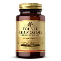 Folate 1,333 mcg DFE (Metafolin 800 mcg) 100 таблеток (Solgar)