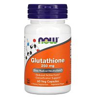 Glutathione 250 мг (Глутатион) 60 вег капсул (Now Foods)