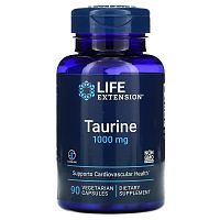 Taurine 1000 мг (Таурин) 90 капсул (Life Extension)