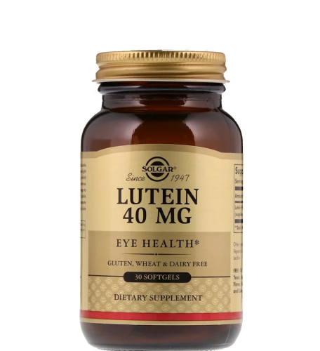 Lutein 40 mg (Лютеин 40 мг) 30 гелевых капсул (Solgar) Lutein 40 mg (Лютеин 40 мг) 30 гелевых капсул (Solgar)
