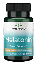 Melatonin (Мелатонин) 1 мг 120 капсул (Swanson)