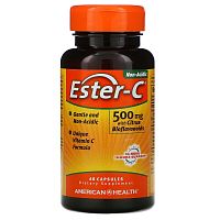 Vitamin C Ester-C with Citrus Bioflavonoids 500 мг 60 капсул (American Health)