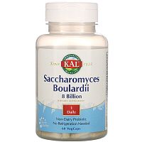 Saccharomyces Boulardii 8 Billion (сахаромицеты Буларди 8 миллиардов КОЕ) 60 растительных капс (KAL)
