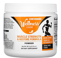 Wellness Code Muscle Strength & Restore Formula Powder 94.2 г (Life Extension)