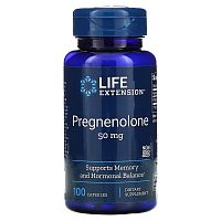 Pregnenolone 50 мг (Прегненалон) 100 капсул (Life Extension)